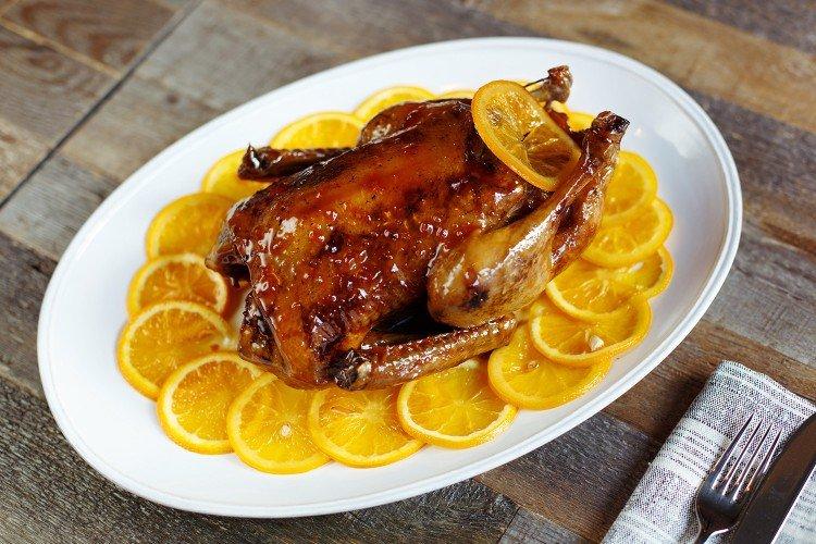 Canard au glaçage miel-orange