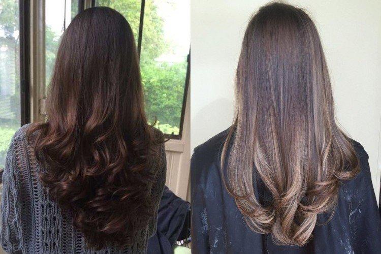 Queue de renard sur cheveux bouclés