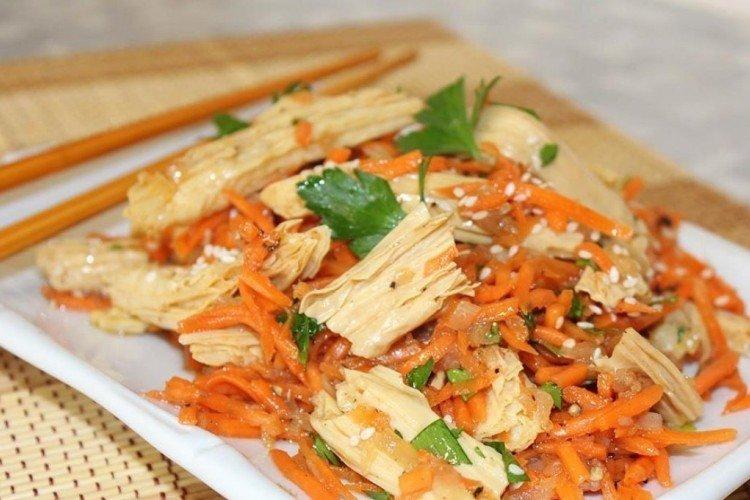 Asperges coréennes avec vinaigrette