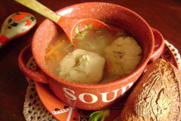 Soupe de poisson au colin