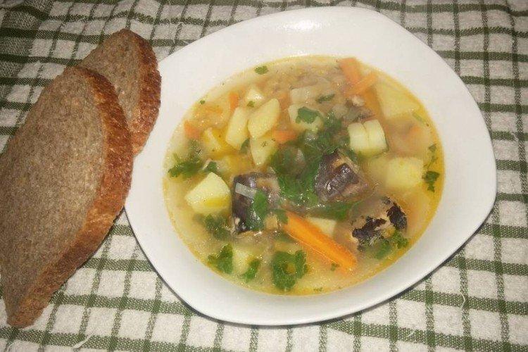 Soupe de poisson aux lentilles