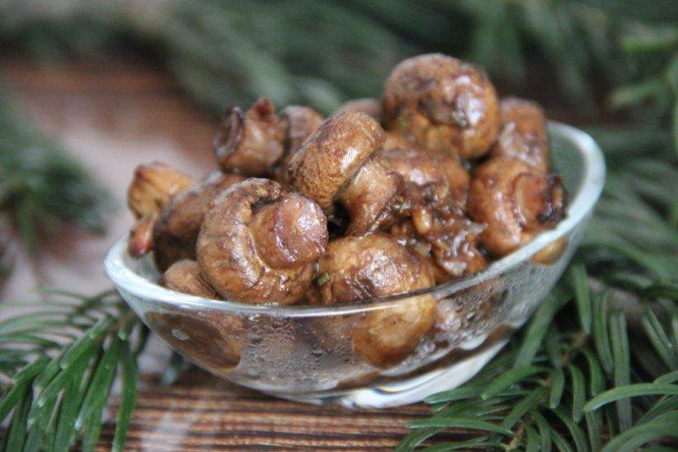 Champignons dans la manche