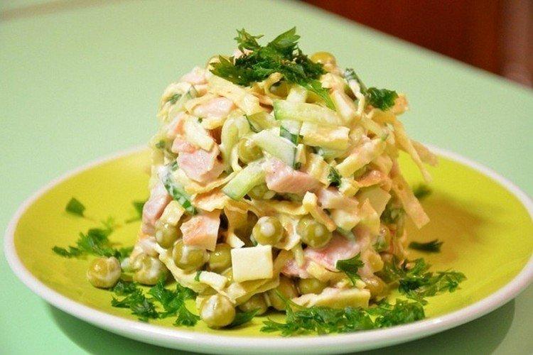 Salade de jambon et petits pois Salade de jambon et petits pois