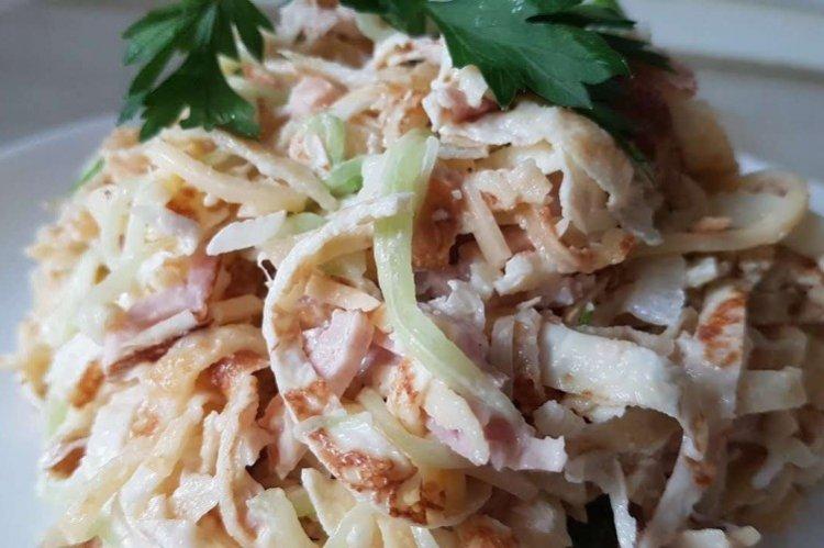 Salade de jambon et omelette Salade de jambon et omelette