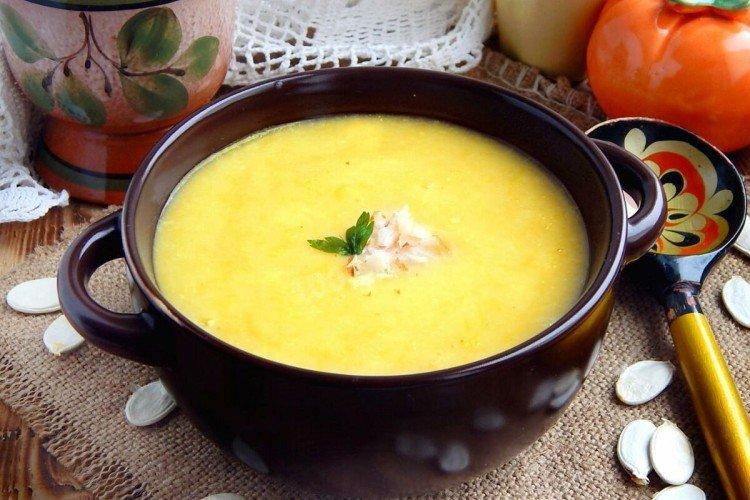 Soupe au fromage avec potiron