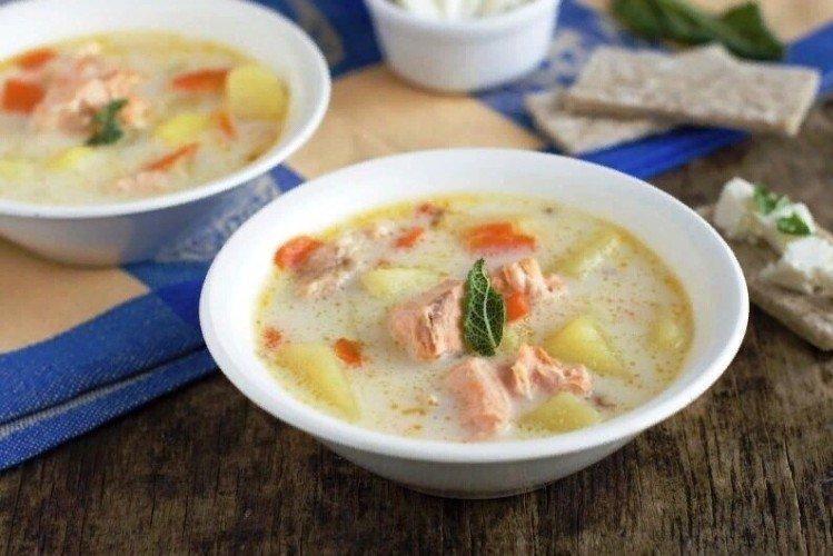 Soupe au fromage au thon