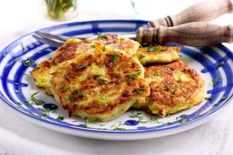 Crêpes de courgettes à la feta
