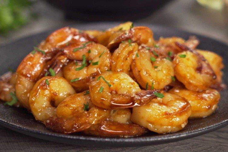 Crevettes à la sauce soja