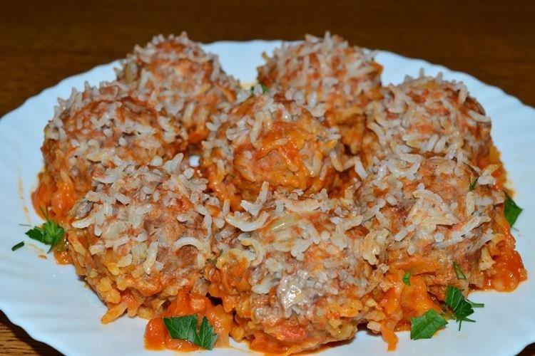 Émincé de hérissons avec riz et fromage cottage