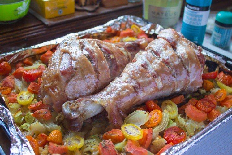 Pilon de dinde farci au four