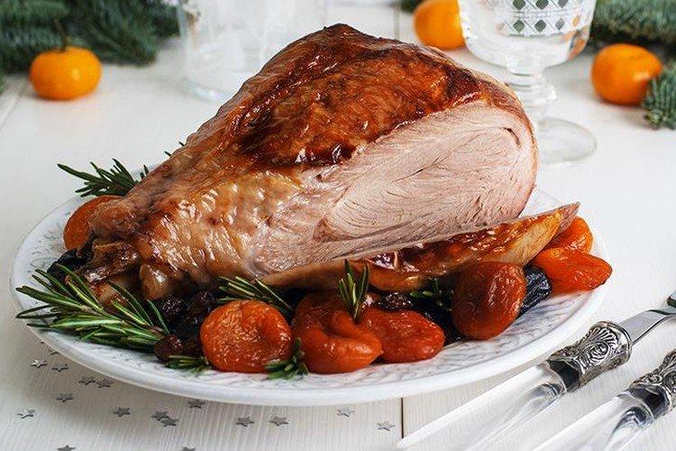 Pilon de dinde aux abricots secs et pruneaux