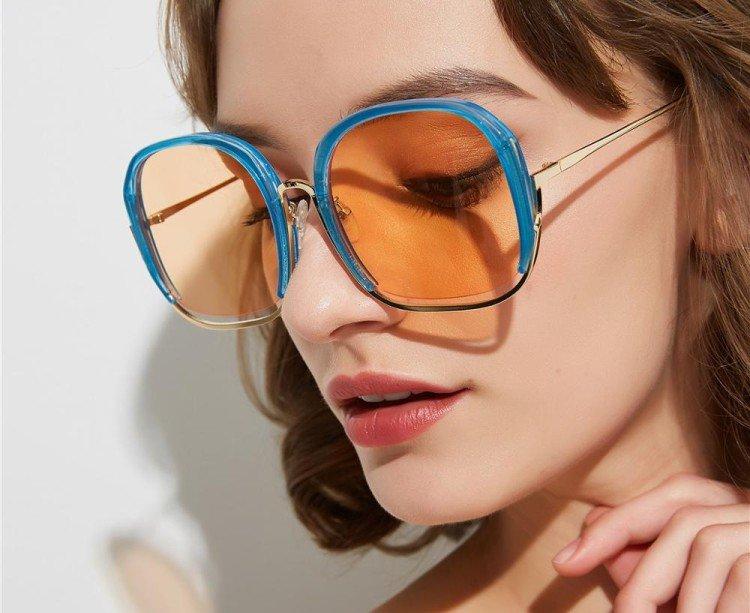 Lunettes de soleil pour femmes à la mode 2021 - photo