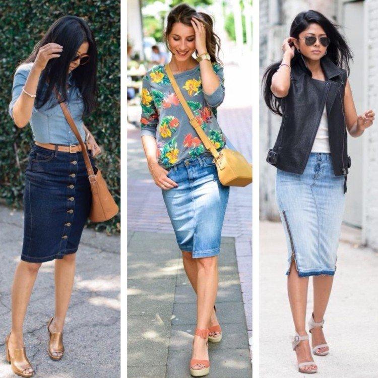Jupes en jean