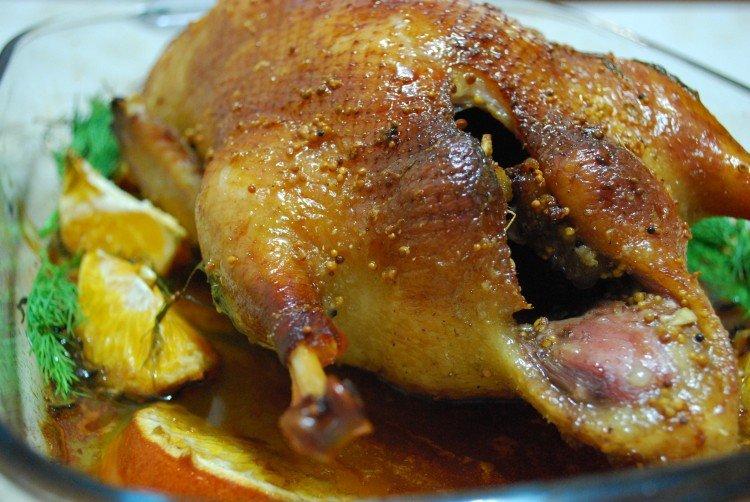 Canard à la moutarde dans la manche