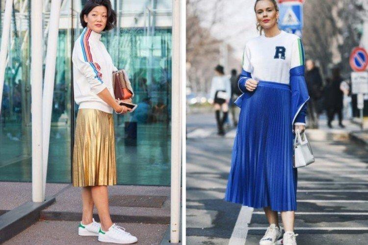 Que porter avec une jupe plissée - photos et idées