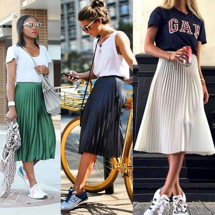 Que porter avec une jupe plissée - photos et idées