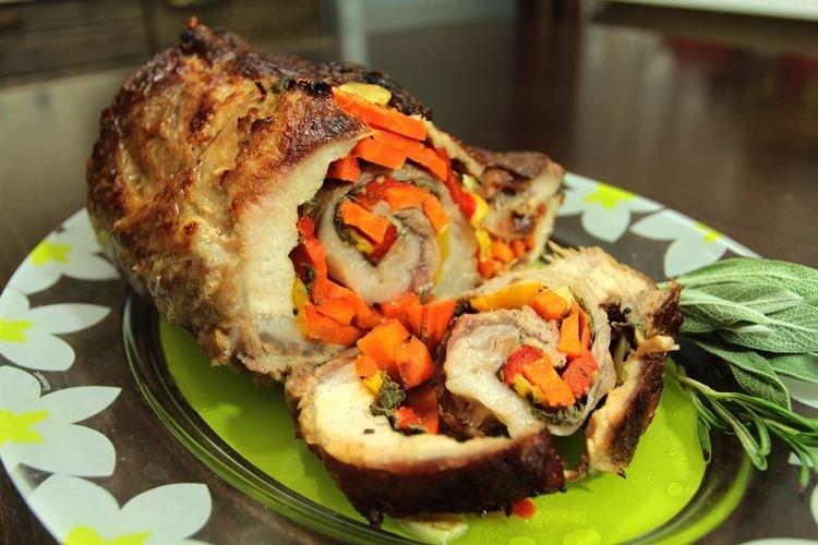 Rouleau de porc aux carottes
