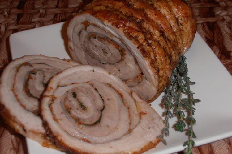 Rouleau de porc dans la manche