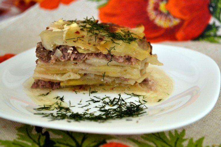 Casserole de pommes de terre à la viande hachée