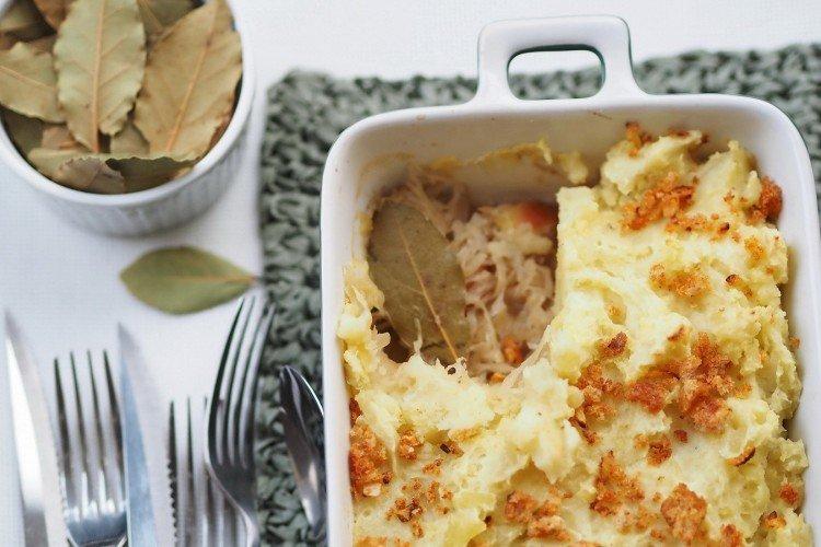 Casserole de pommes de terre au chou