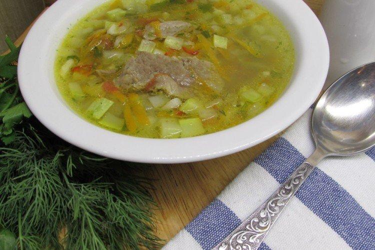 Soupe au boeuf et courgettes