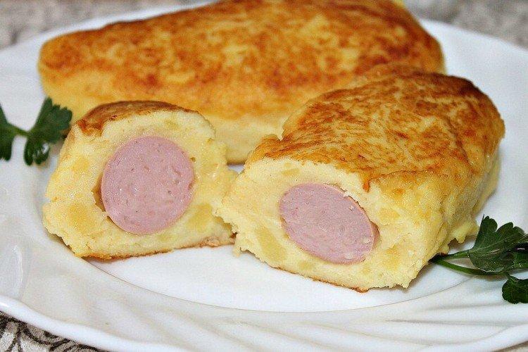 Zrazy de pommes de terre aux saucisses