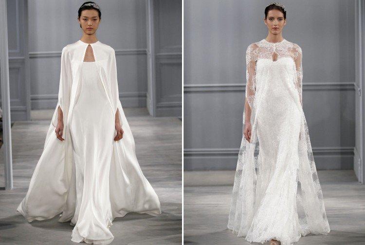 Robes de mariée avec cape