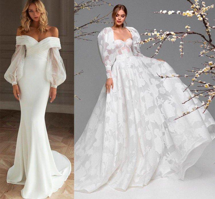 Robes de mariée à la mode 2021 - photos et idées
