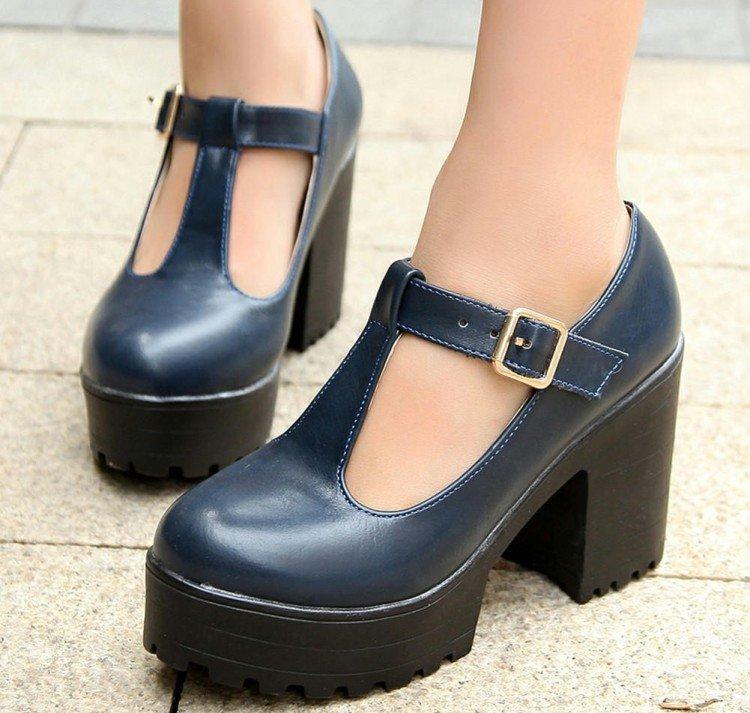 Chaussures compensées épaisses