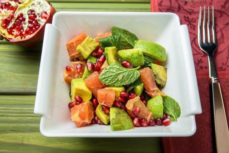 Salade d'avocat et pamplemousse