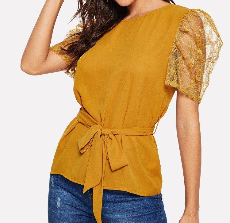 T-shirts à manches bouffantes