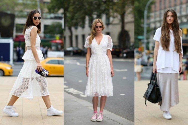 Habillez-vous avec des baskets ou des baskets - photo