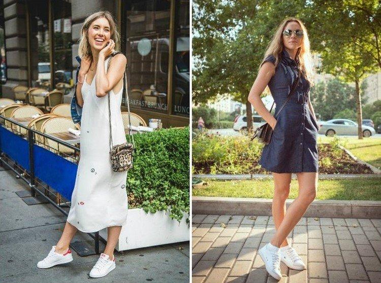 Habillez-vous avec des baskets ou des baskets - photo