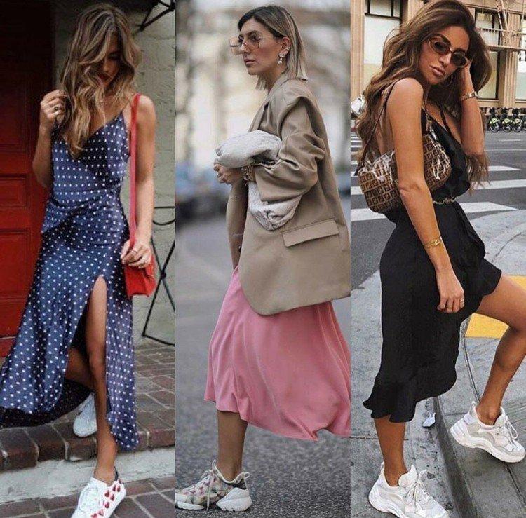 Habillez-vous avec des baskets ou des baskets - photo