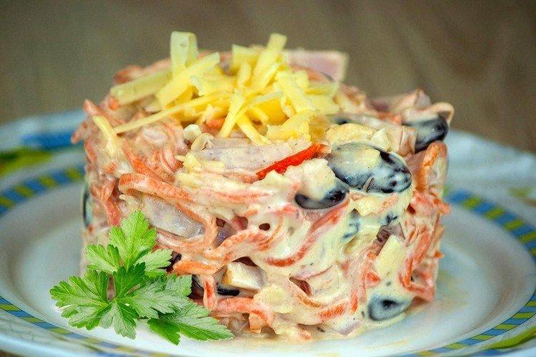 Salade coréenne de viande de carottes