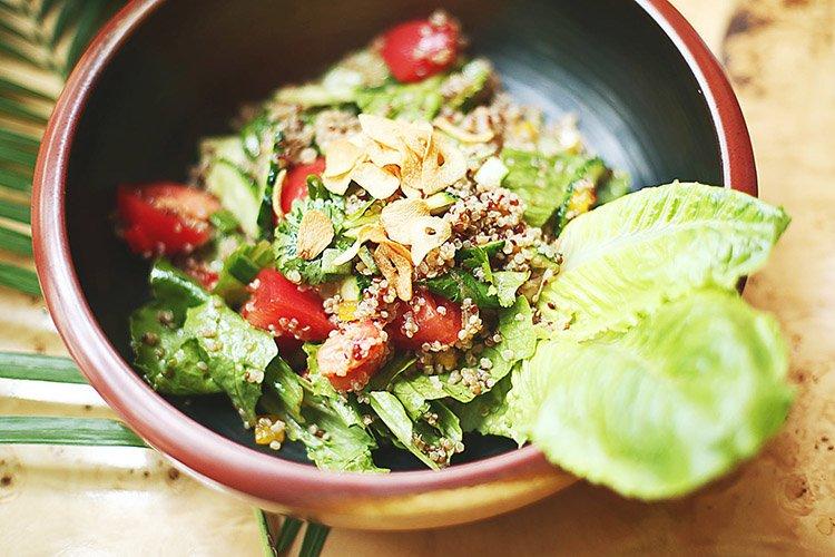 Salade de fromage et quinoa