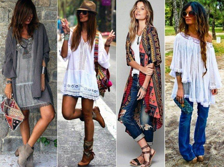 Style bohème dans les vêtements - photos et looks