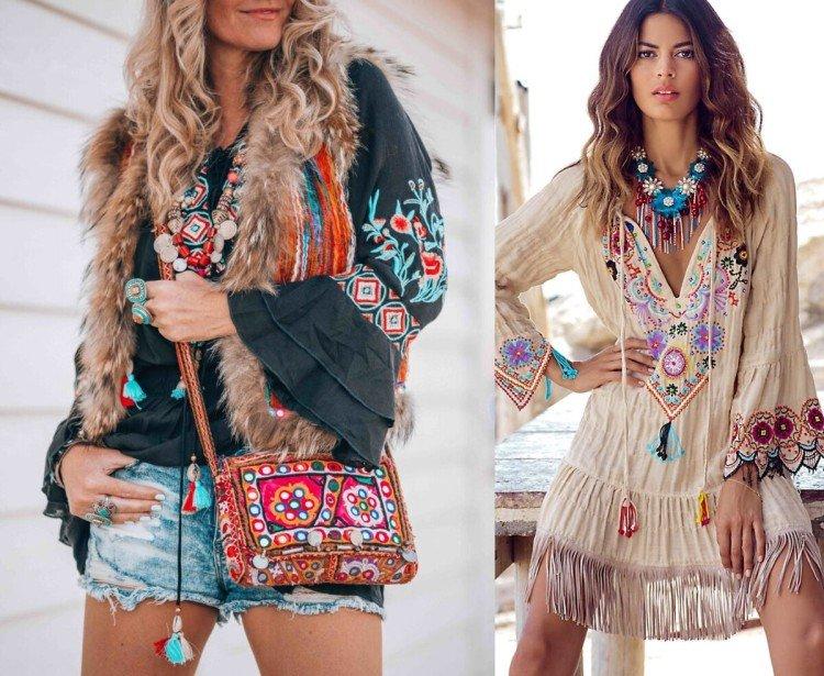 Style bohème dans les vêtements - photos et looks