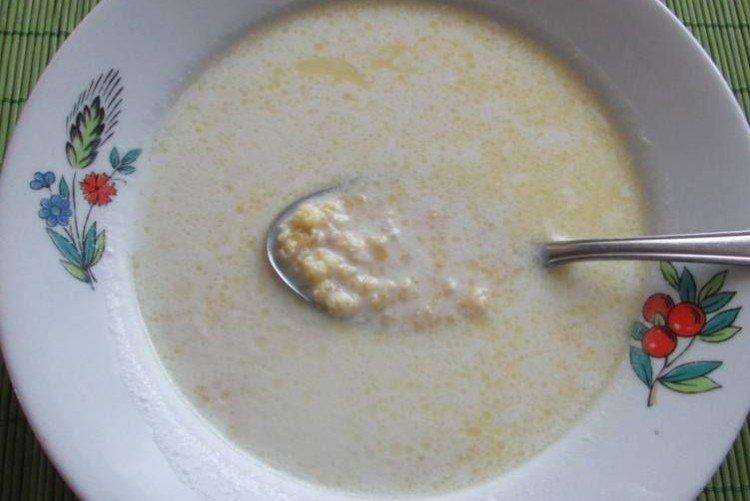 Soupe de lait au millet