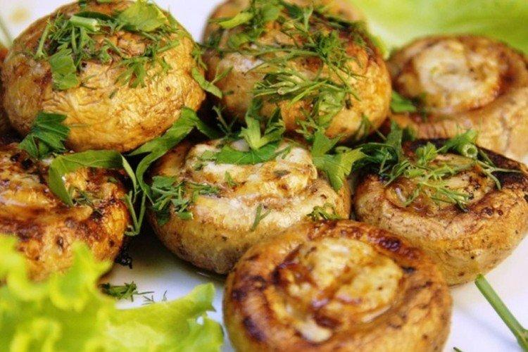 Champignons en marinade crème aigre-moutarde