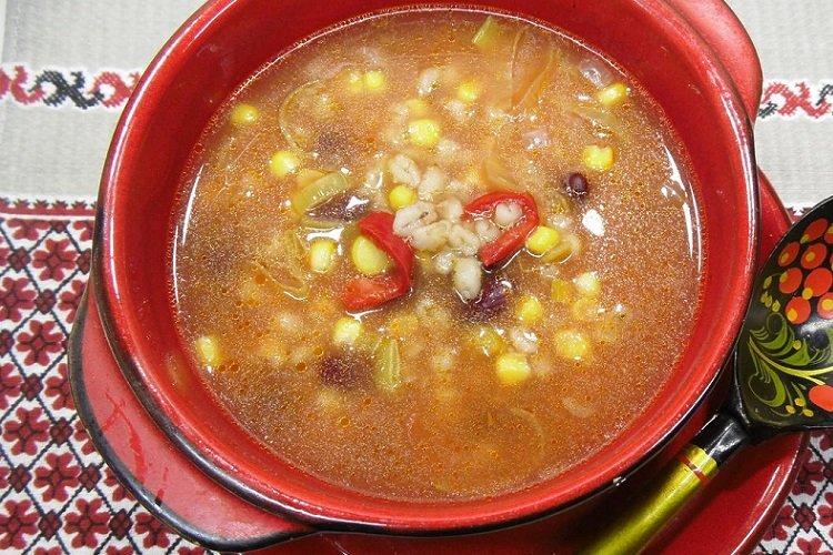 Soupe de haricots à l'orge