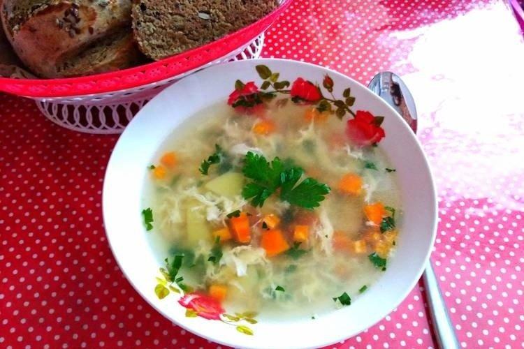 Soupe de pommes de terre aux oeufs