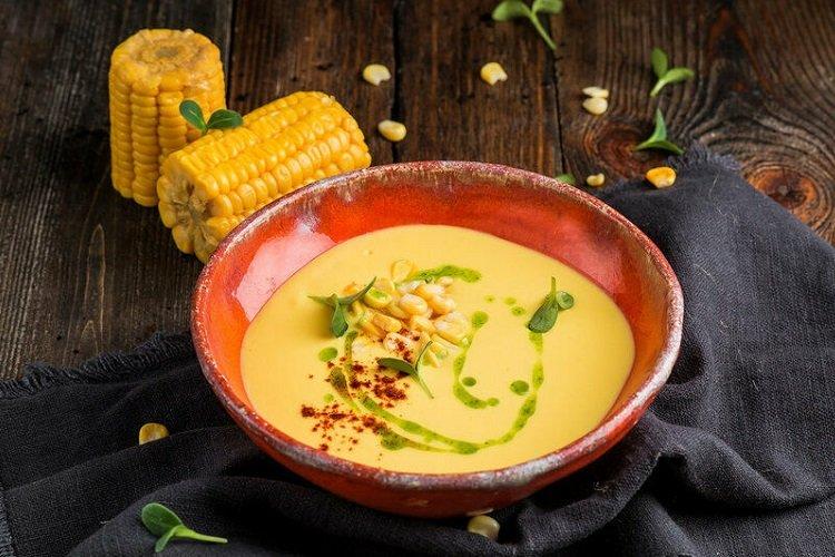 Velouté de maïs sans pommes de terre