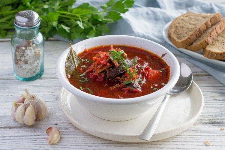 Bortsch au boeuf et champignons
