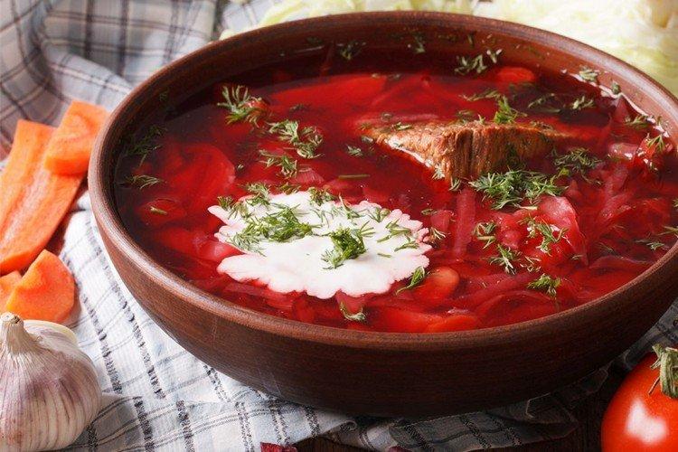 Bortsch au boeuf sans friture