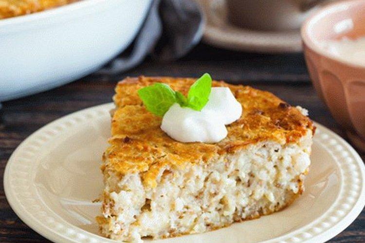 Casserole de fromage cottage à la semoule et au sarrasin Casserole de fromage cottage avec semoule et sarrasin