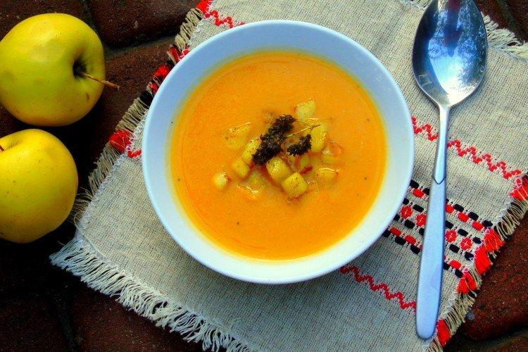 Soupe de potiron aux pommes