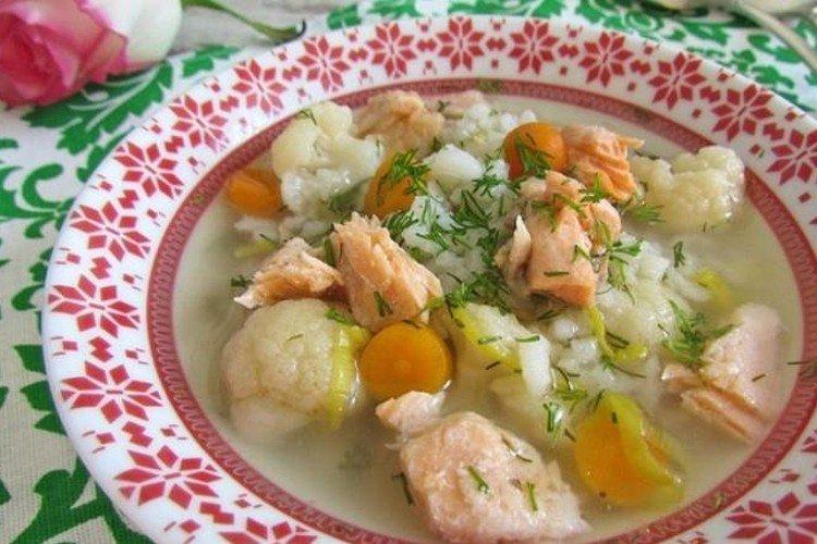 Soupe de truite et chou-fleur