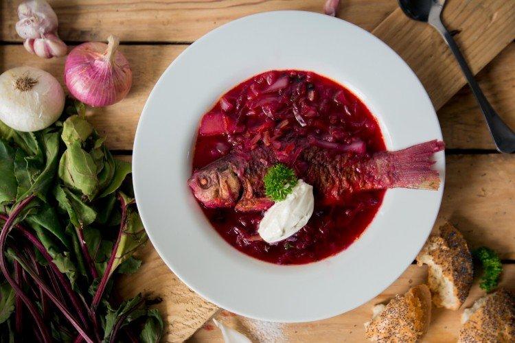 Betteraves au poisson