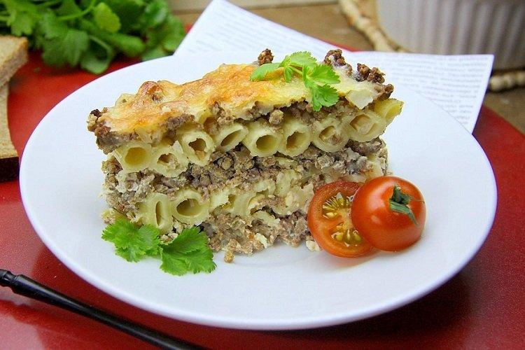 Casserole de pâtes et viande hachée